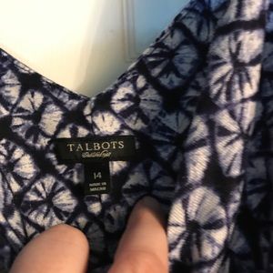 Women’s navy and white floor length maxi dress